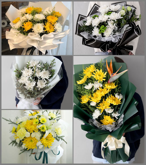 广东梅州市五华县龙村镇新艳村白事花束代送